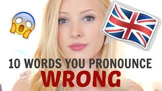 10 English words that you pronounce INCORRECTLY  British English Pronunciation  Free PDF amp Quiz [upl. by Ahsienor]