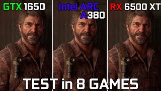 GTX 1650 vs Intel Arc A380 vs RX 6500 XT  Test in 8 Games [upl. by Eendyc]