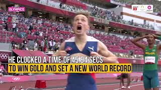 Karsten Warholm shatters 400m hurdles world record in Tokyo  Olympics  JioCinema amp Sports18 [upl. by Alaet389]