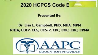 Introduction to HCPCS 2020 Manual [upl. by Amees679]