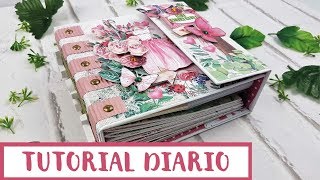 💚Tutorial Scrapbooking Cómo hacer un diario creativo💚Kora Projects💚 [upl. by Grussing501]