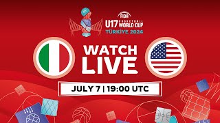 FINAL  Italy v USA  Full Basketball Game  FIBA U17 Basketball World Cup 2024 [upl. by Mchenry148]