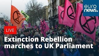 Extinction Rebellion marches to UK Parliament  LIVE [upl. by Leissam]