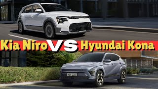 Kia Niro EV advance 2024 VS Hyundai Kona Long Range 2024 [upl. by Nuawaj]