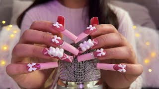 ASMR Long Nails Tapping amp Scratching [upl. by Cranford821]