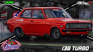 Rotary Power Richy Racing Datsun 13b Turbo Team Puerto Rico en Orlando Speedworld  PalfiebruTV [upl. by Dart]