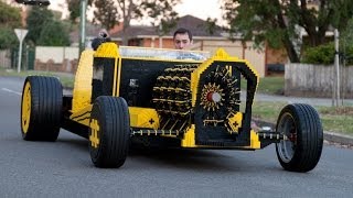 Life Size Lego Car Powered by Air [upl. by Nilek]