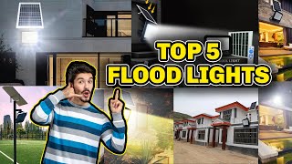 Top 5 Solar Flood Lights  Solar Flood Lights Outdoor  Solar Lights [upl. by Eicyal871]