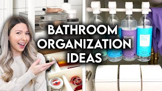 8 BATHROOM ORGANIZATION  STORAGE IDEAS 2021 [upl. by Llerihs]