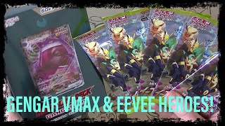 Pokemon TCG Gengar VMAX High Class Deck Opening  Eevee Heroes [upl. by Sale929]