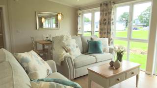 Beautiful Holiday Lodge Tour  The Tresco by Tingdene Homes [upl. by Crescen]