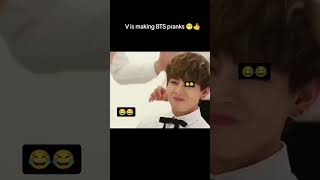 V making prank with BTS 🥰🤣Kim taehung cute moment and BTS members reaction [upl. by Jarvey]