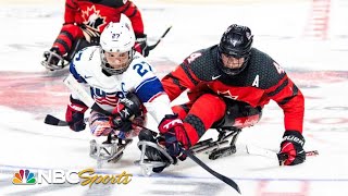 USA vs Canada for the gold medal in a classic thriller  World Para Ice Hockey Championships [upl. by Doble]