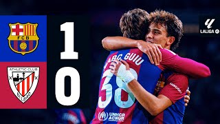 FC BARCELONA 1 vs 0 ATHLETIC CLUB  LALIGA 202324 MD10 [upl. by Zonda]