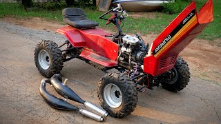 Banshee Swapping my 4x4 Riding Mower Part 1 [upl. by Lissy363]