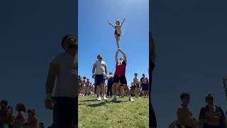 Hitting a full up at stunt fest with Ashlee cheer stunt stunting cheerleading friends cheers [upl. by Marsden]