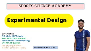 Experimental Research Design Part2  Research Methodology  UGC NET Paper1  Physical Education [upl. by Garrick215]