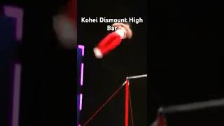 Kohei Uchimura High Bar Dismount kohei gymnasticsbars [upl. by Nnylsoj620]