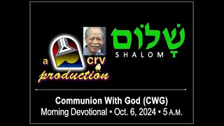 Communion With God CWG Devotional [upl. by Ailerua]