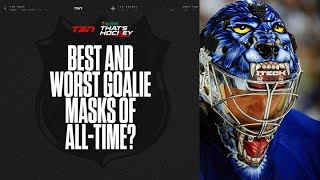 What are the best and worst goalie masks of alltime  Goalie Week [upl. by Phylys]