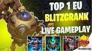 Top 1 Blitzcrank EU Playstyle Is INSANE  Wild Rift HellsDevil Plus Gameplay [upl. by Dugald224]