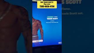 how to get Travis Scott for free in fortnite fortnite vbucksglitch fortniteglitch [upl. by Nelo]