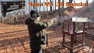 9mm VS 38 Special  Fiocchi Defense Dynamics [upl. by Durst]