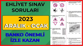 2023 Çıkmış Ehliyet Soruları  ARALIK Ehliyet Sınavı Çalışma Soruları  Ehliyet Sınav Soruları 2023 [upl. by Netsreik]