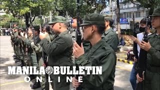 Students from a school in Manila underwent training for the ROTC program [upl. by Artemas435]