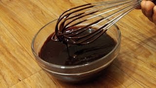 Simple Chocolate Ganache  Cake Decorating Basics [upl. by Nnylyram293]