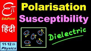 POLARISATION and SUSCEPTIBILITY in DIELECTRIC  in HINDI [upl. by Nilya]