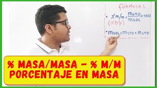 Cómo hallar el Porcentaje MasaMasa  mm de una Solución Química [upl. by Aitnis37]