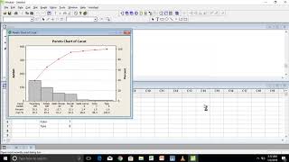 Tutorial membuat pareto chart menggunakan minitab [upl. by Amund]