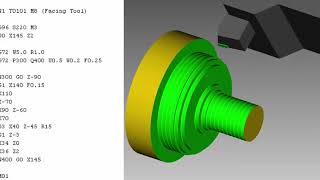 G72 Facing Cycle on a CNC Lathe [upl. by Creigh]