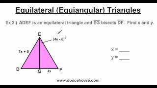 Equilateral Equiangular Triangles [upl. by Phelps]