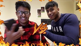 INSULT MATCH vs My Little Brother HILARIOUS [upl. by Eeleimaj286]