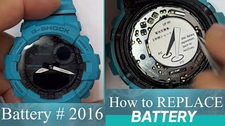 How to replace Batter GSHOCK GBA800 Battery number 2016 [upl. by Elawalo]