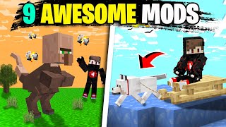 9 Minecraft Mods 😁 [upl. by Elocn]