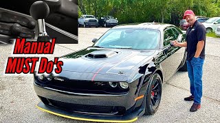 3 MUST DO Mods for Manual Challengers RT Scatpack or Hellcat [upl. by Georgianne]