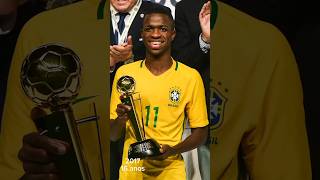 Evolução de Vinicius Junior viniciusjr realmadrid futebol brasil raio craque flamengo vinijr [upl. by Dorman858]