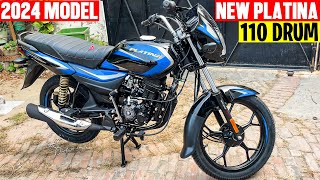 Bajaj Platina 110 Non Abs New Model 2024 Review  Price  Mileage  Feature  platina 110 2024 [upl. by Irrahs861]