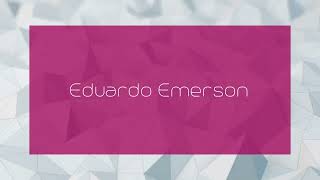 Eduardo Emerson  appearance [upl. by Sidras]