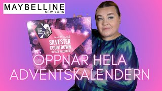 ÖPPNAR MAYBELLINE ADVENTSKALENDER 2023 [upl. by Ydassac]