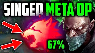 SINGED IS BACK AND TAKING OVER THE META 67 WR BUILD  Singed Guide Season 13 League of Legends [upl. by Larimer]