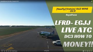 NeoflyVatsim Old Wine Transport DC3 [upl. by Eeliab562]