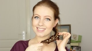 Tutorial Versierde Visgraatvlecht  PinkyPolishnl [upl. by Rabka]