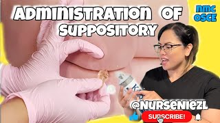 ADMINISTRATION OF SUPPOSITORY  NMC OSCE UK ğŸ‡¬ğŸ‡§ nurseniezl niezl2023 jenuinehappiniz uknurse [upl. by Cerracchio]