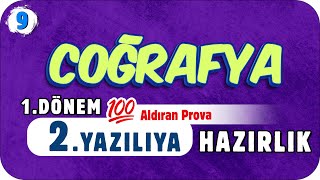 9Sınıf Coğrafya 1Dönem 2Yazılıya Hazırlık 📑 2023 [upl. by Godspeed]