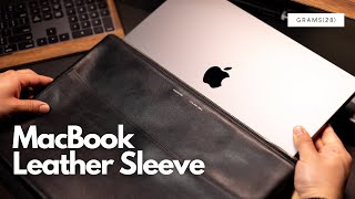 The BEST Leather Laptop Sleeve  Grams28 118 Leather Folio Review [upl. by Osbert]