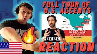 IRISH MAN REACTS To Accent Expert Gives a Tour of US Accents  WIRED [upl. by Amehsat536]